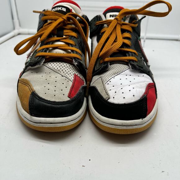 Nike Dunk Shoes Mens 8.5 Low Scrap Premium University Red Blue White Dn1775-001 - Picture 4 of 10